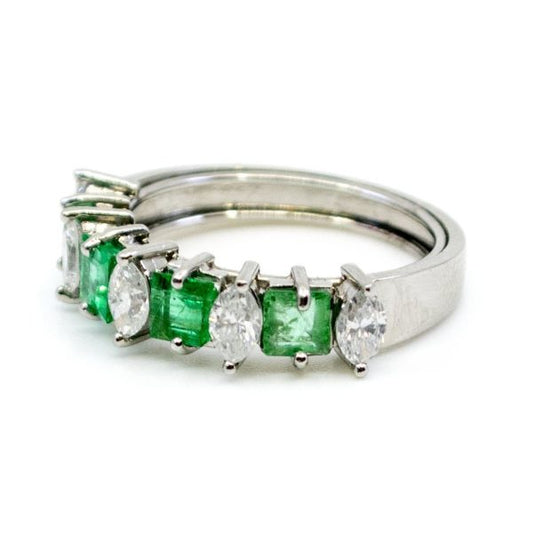 Vintage Emerald and Diamond Ring