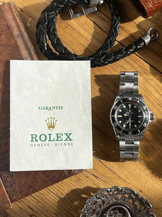 Vintage Rolex Submariner Mark I Watch in Original Condition, "No Date" Ref 5513 - 1977