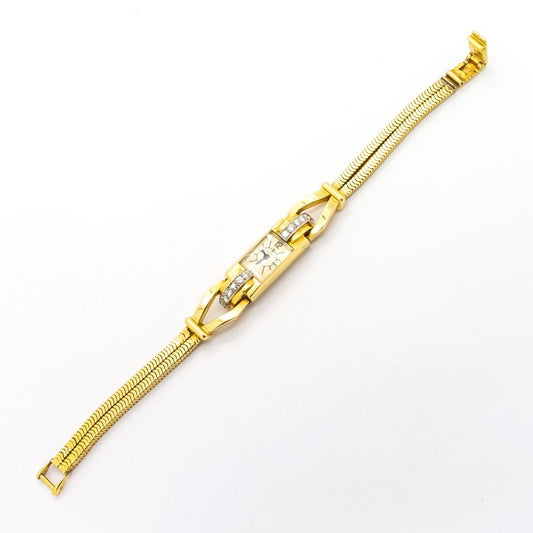 Cartier Vintage Diamond Gold Cocktail Watch