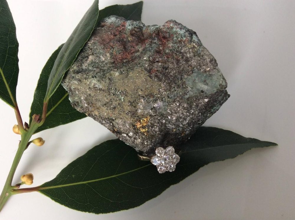 Vintage Diamond Cluster Ring