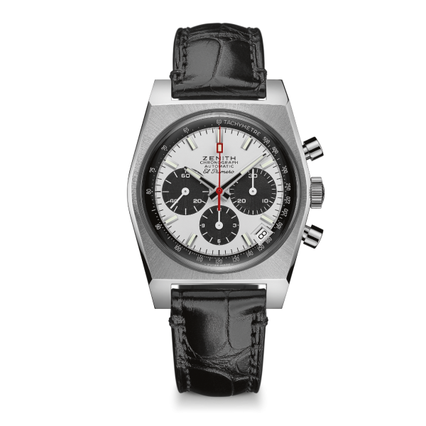 Zenith El Primero 50th Anniversary A384 Revival Steel Automatic Chronograph Watch, Original Revival of the 1969 Ref A384, Model 03.A384.400/21.C815