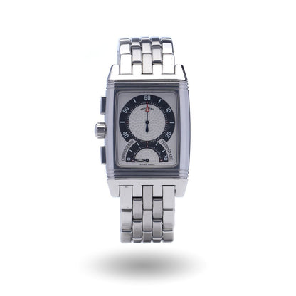 Jaeger LeCoultre Gran Sport Reverso Chronograph Watch with Box and Papers