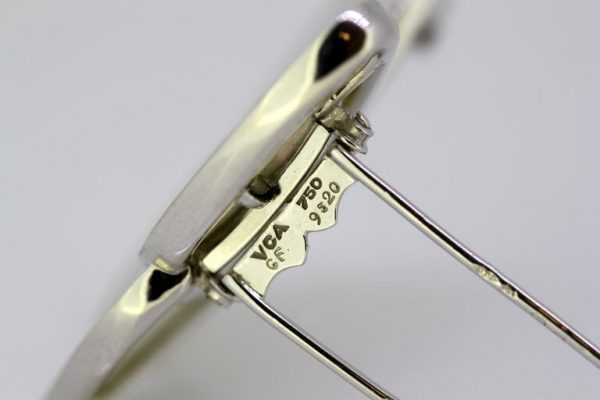 Van Cleef and Arpels 18ct White Gold and Mother of Pearl Butterfly Brooch