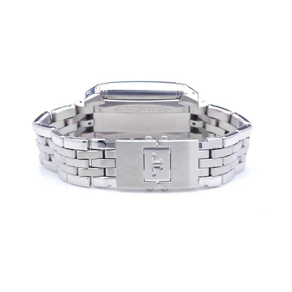 Vintage Jaeger LeCoultre Gran Sport Reverso Stainless Steel Chronograph Bracelet Watch