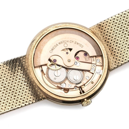 Vintage Omega Geneve 9ct Yellow Gold Manual Watch