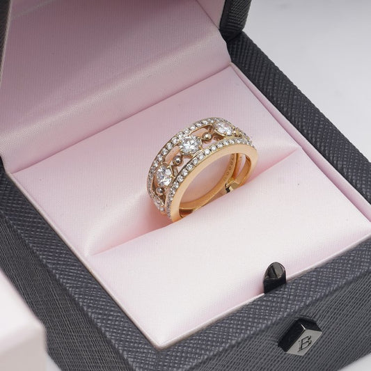 Boodles 1.41ct Diamond Set 18ct Gold Band Ring