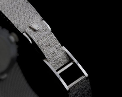 Vintage Rolex 18ct White Gold Manual Watch with Diamond Bezel