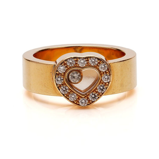 Chopard 18ct Yellow Gold Happy Diamond Ring