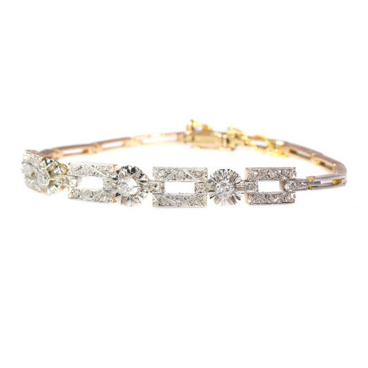 Vintage Art Deco Diamond Bracelet