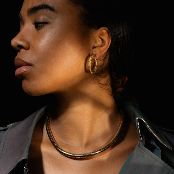 Vintage Tri Colour 18ct Gold Necklace