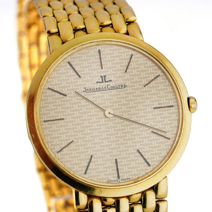 Vintage Jaeger LeCoultre 18ct Yellow Gold Ultra-Thin Quartz Watch