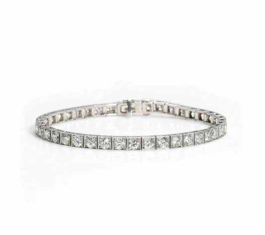 Vintage Edwardian Style Diamond Line Bracelet