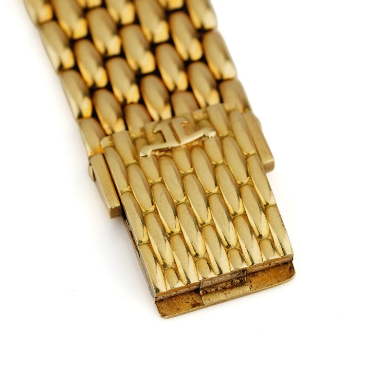 Vintage Jaeger LeCoultre 18ct Yellow Gold Ultra-Thin Quartz Watch