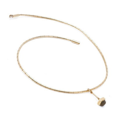 Vintage Cartier 18ct Yellow Gold Necklace 1ct Rough Diamond Pendant