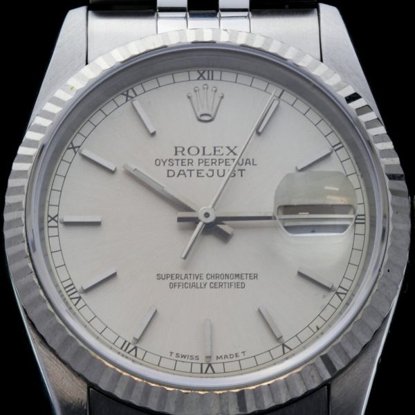 Vintage 1970s Rolex Oyster Perpetual Datejust 16234 Stainless Steel Automatic Watch