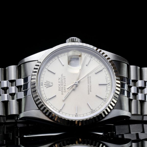 Vintage 1970s Rolex Oyster Perpetual Datejust 16234 Stainless Steel Automatic Watch