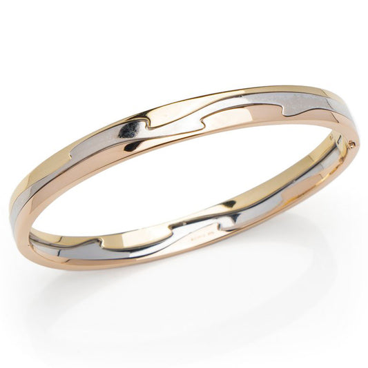 Vintage Georg Jensen 18ct Gold Fusion Bangle Bracelet
