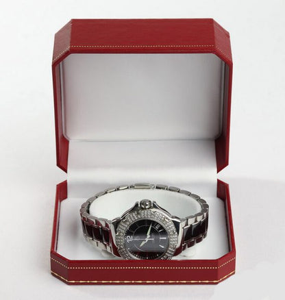 Tag Heuer Formula 1 Ladies Watch with Original Factory Set Diamond Bezel, on a ceramic and stainless steel bracelet with push button clasp