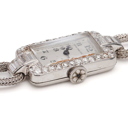 Patek Philippe Art Deco Diamond Platinum Watch