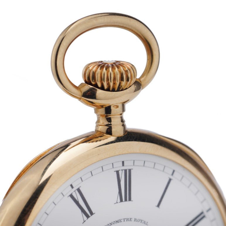 Vintage 1960s Vacheron and Constantin Chronometre Royal 18ct Yellow Gold Pocket Watch