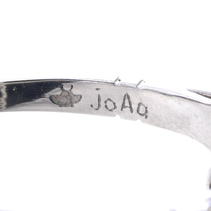 Vintage Art Deco Inspired Emerald and Diamond Cluster Plaque Ring in Platinum