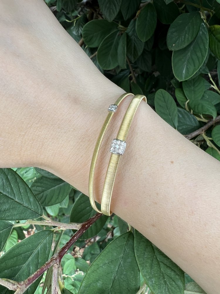 Marco Bicego Italian 18ct Yellow Gold Bracelet with Diamonds