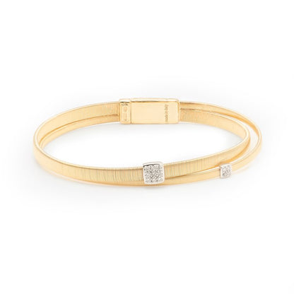 Marco Bicego Italian 18ct Yellow Gold Bracelet with Diamonds
