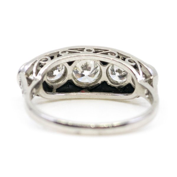 Vintage Onyx and Diamond Ring