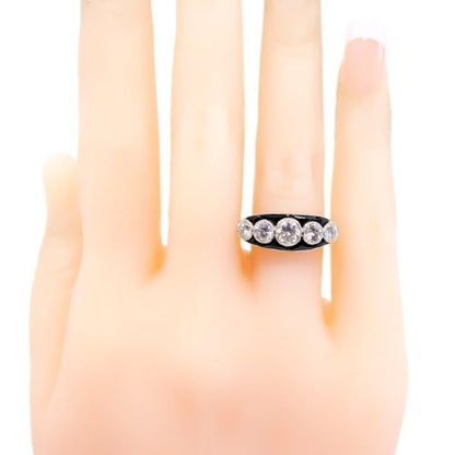 Vintage Onyx and Diamond Ring