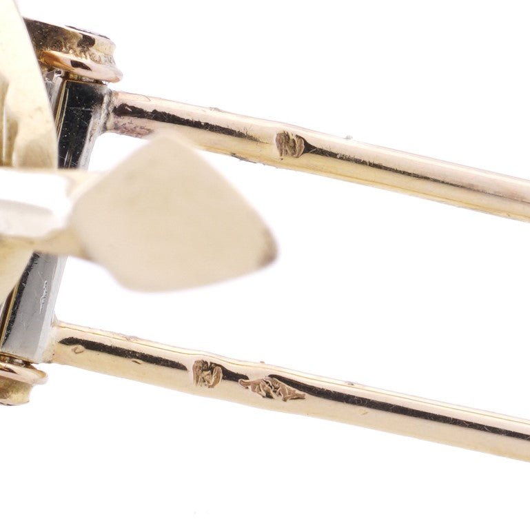 Vintage Van Cleef Arpels 18ct Yellow Gold Leaf Brooch