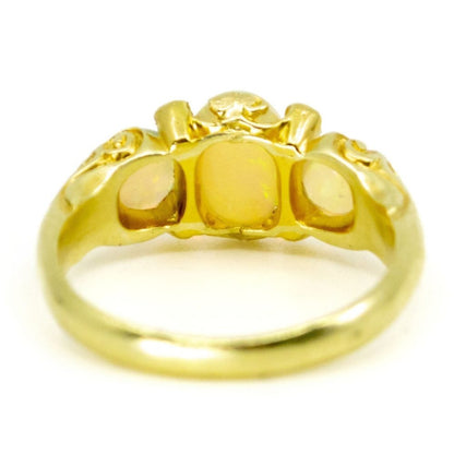 Antique Victorian Opal and Diamond Ring