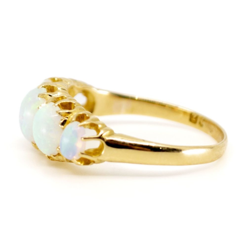 Antique Victorian Five Stone Opal Ring
