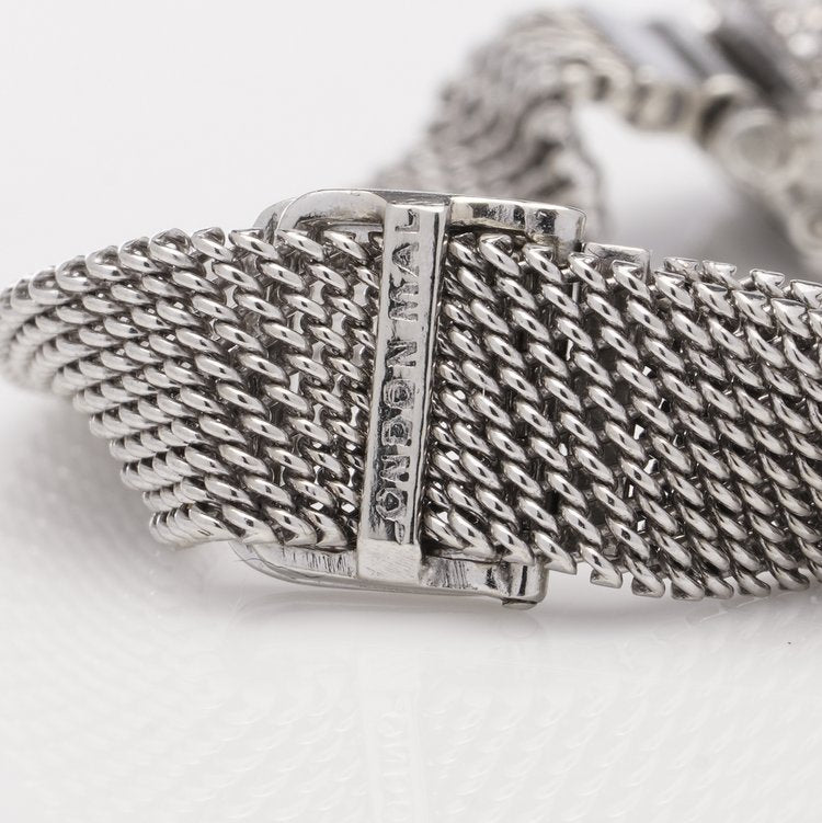 Patek Philippe Art Deco Platinum Old Cut Diamond Cocktail Watch on later adjustable strap