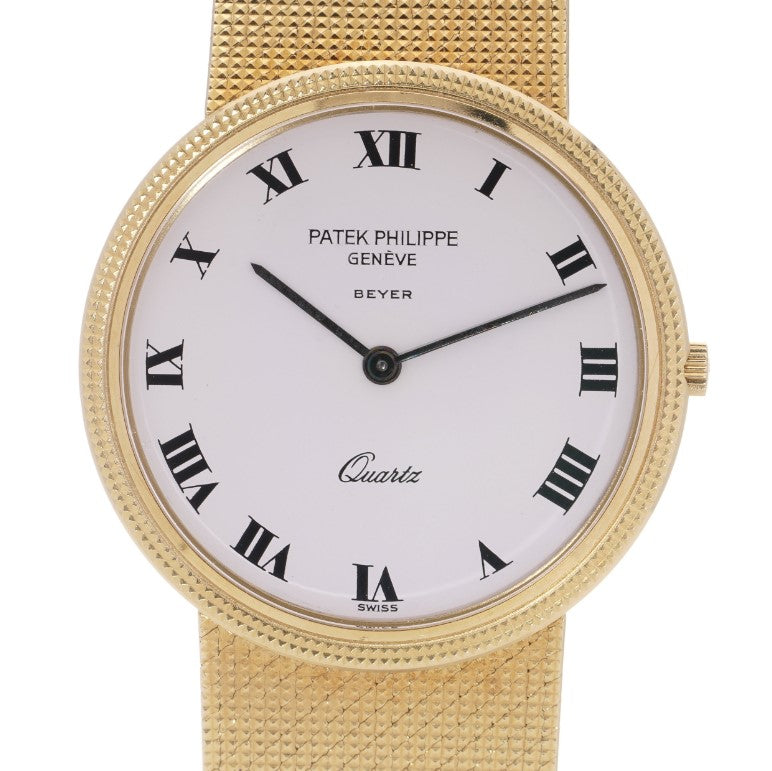 Vintage Patek Phillipe Beyer Calatrava 18ct Yellow Gold Quartz Watch