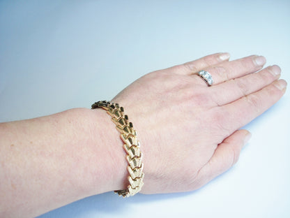 Vintage Gold Link Bracelet