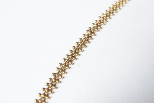 Warm Yellow Gold Fancy Link Necklace