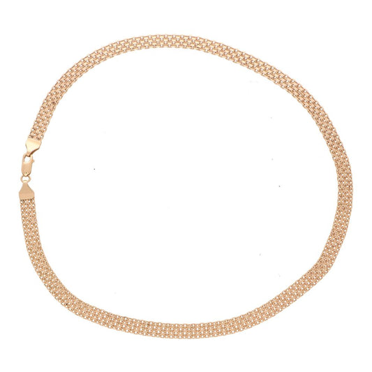 Vintage Mesh 14 Carat Rose Gold Necklace