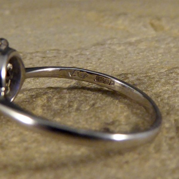 Antique Art Deco Sapphire and Diamond Cluster ring