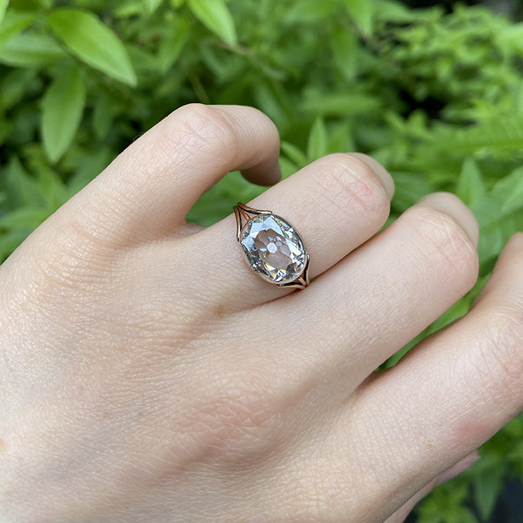 Antique Georgian 2.30ct Old Cut Diamond Solitaire Ring