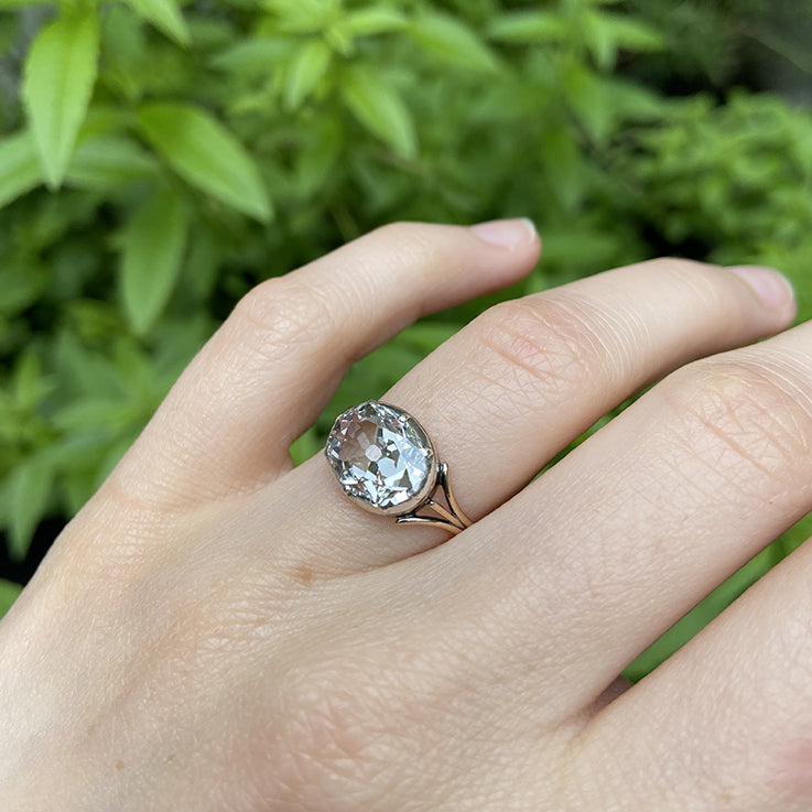 Antique Georgian 2.30ct Old Cut Diamond Solitaire Ring