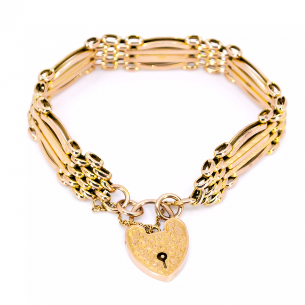 Antique Victorian 9ct Gold Gate Bracelet