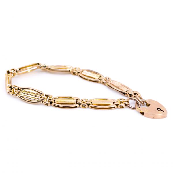 Antique Victorian 9ct Gold Gate Bracelet