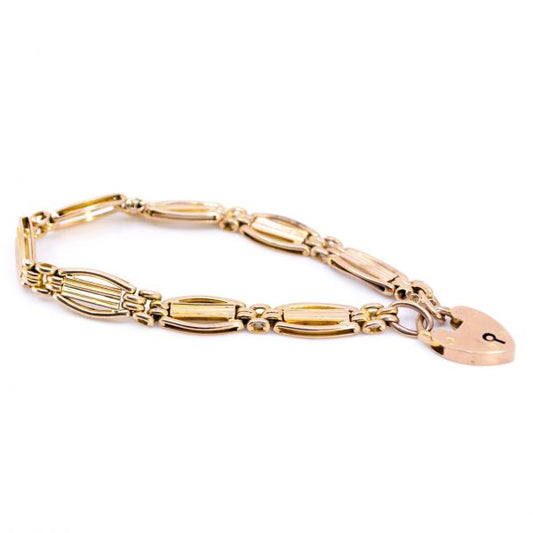 Antique Victorian 9ct Gold Gate Bracelet
