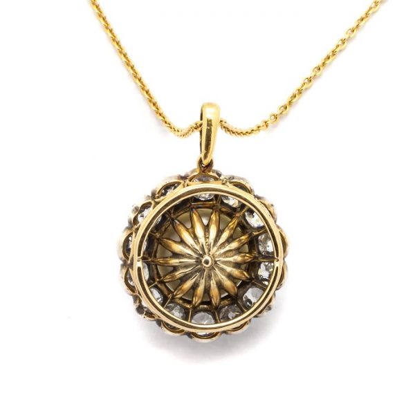 Antique Victorian Pearl and Diamond Pendant