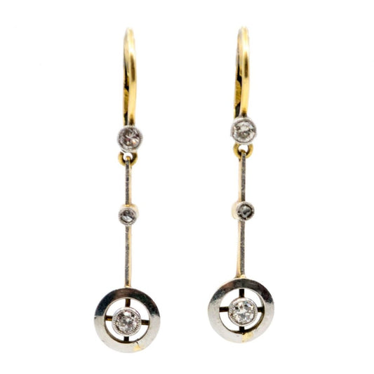 Art Deco Diamond Earrings 1