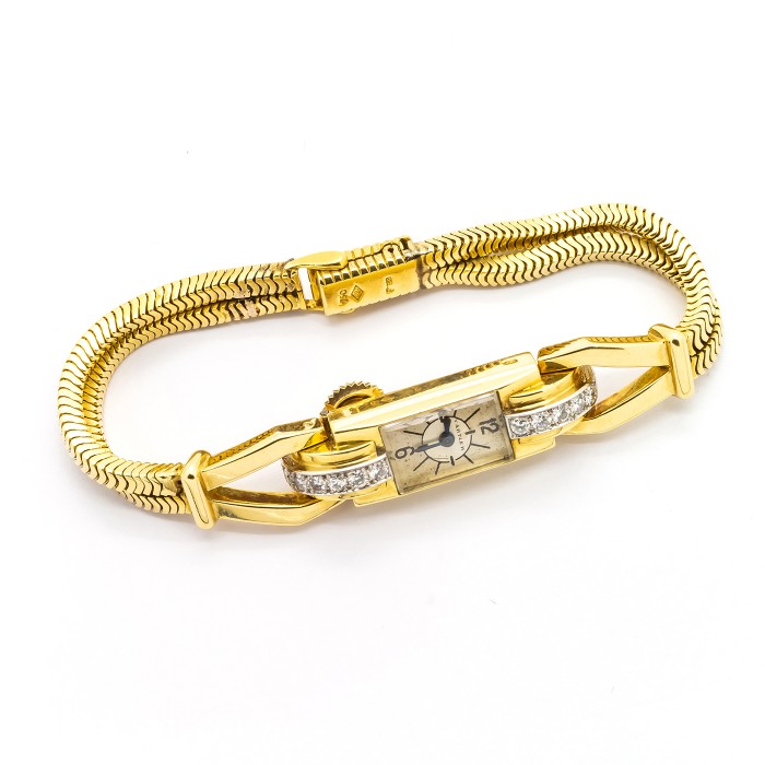 Cartier Vintage Diamond Gold Cocktail Watch