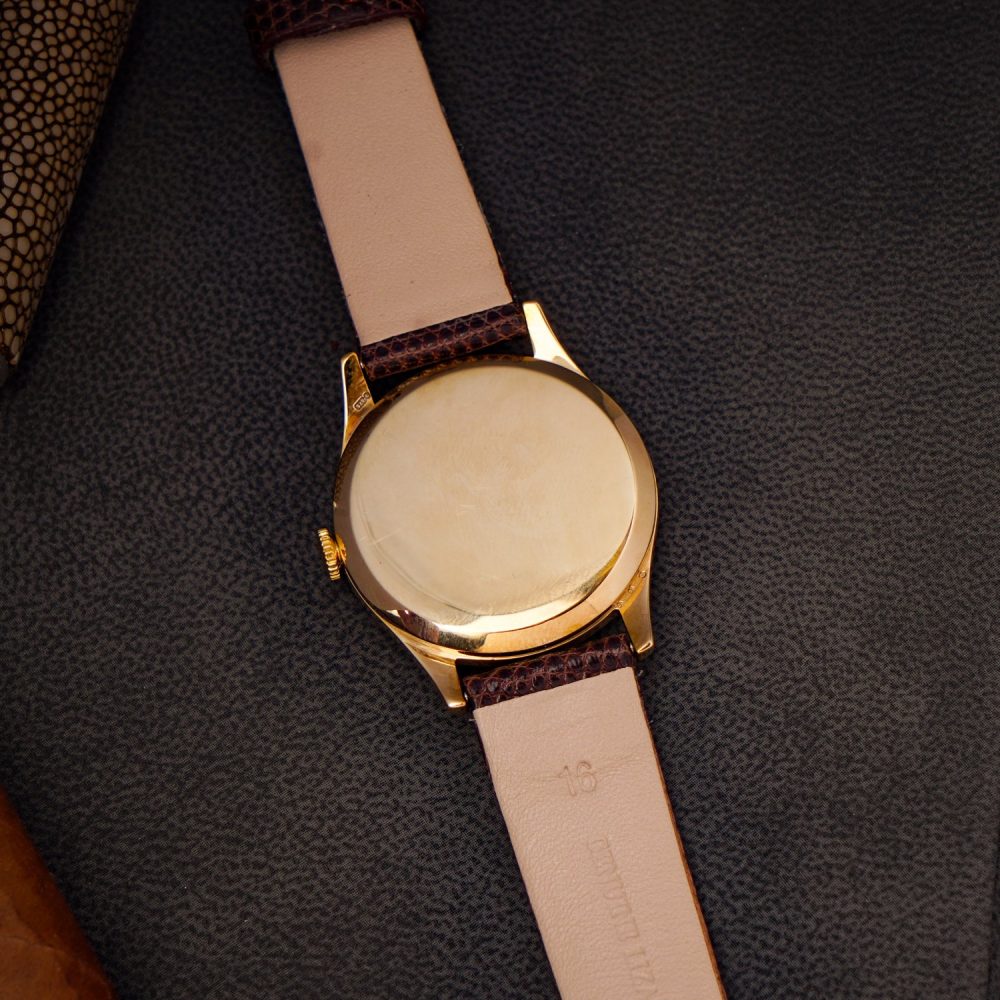 Vintage Rolex Precision 9ct Yellow Gold Manual Watch with Dennison Case, Circa 1957