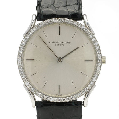 Vintage Vacheron Constantin 18ct White Gold Ladies Manual Winding Watch with Diamond Bezel