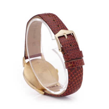 Vintage Rolex Precision 9ct Yellow Gold Manual Watch Circa 1958