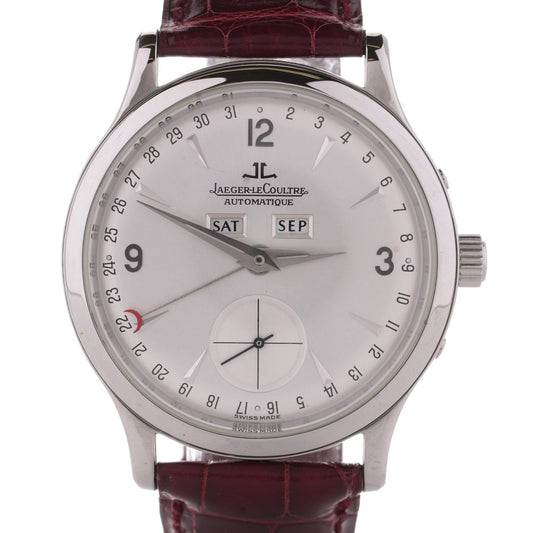 Jaeger LeCoultre Master Calendar 140.8.87 Stainless Steel Automatic Watch on Original Leather Strap